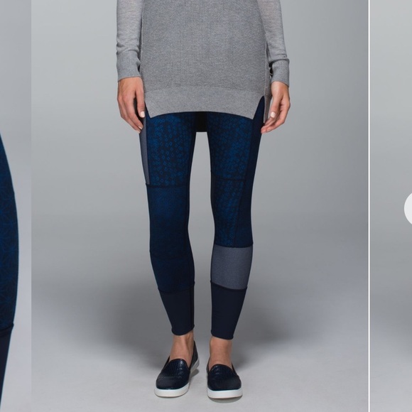 Lululemon Wunder Under Pant, Full On Luon (Sashiko) Leggings - Picture 3 of 16